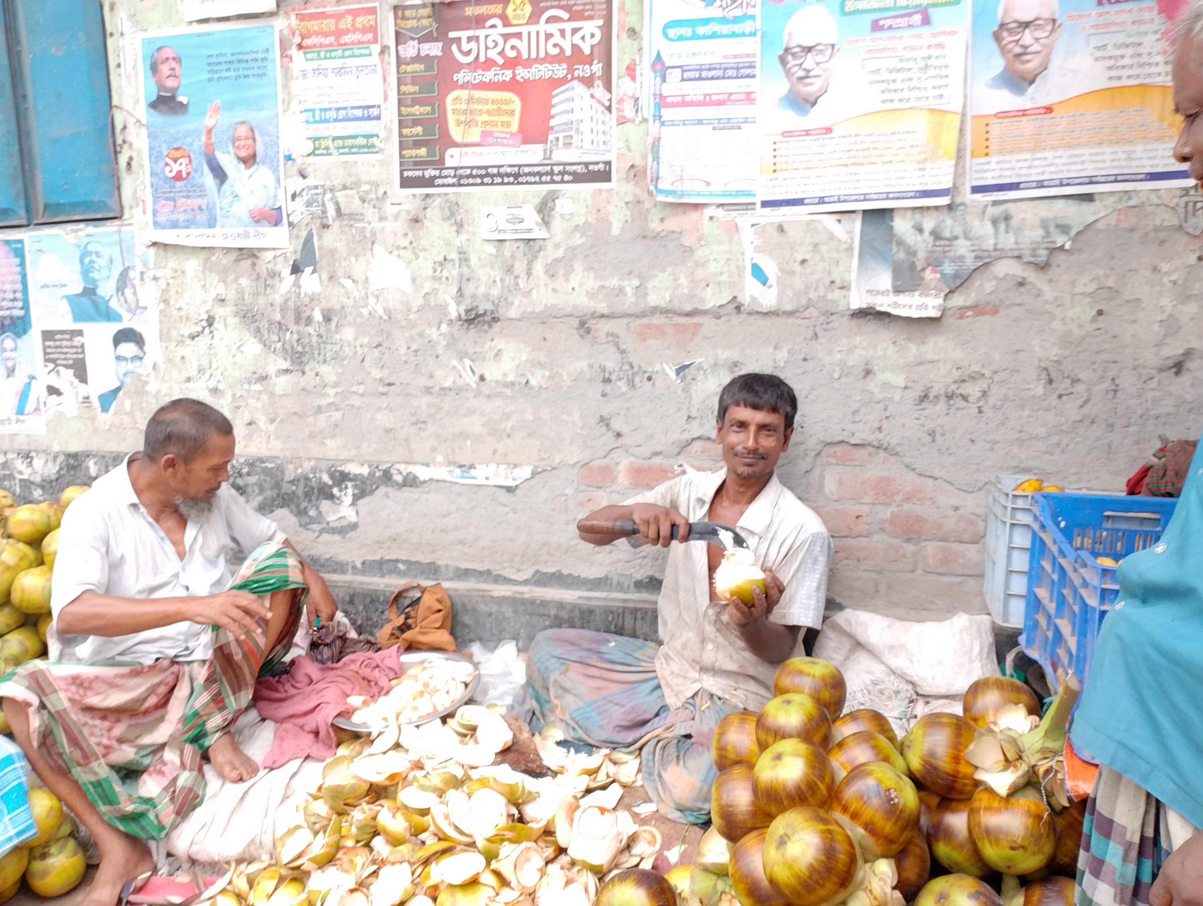 আত্রাইয়ে তালের শাঁস বিক্রি করে সংসার চলে