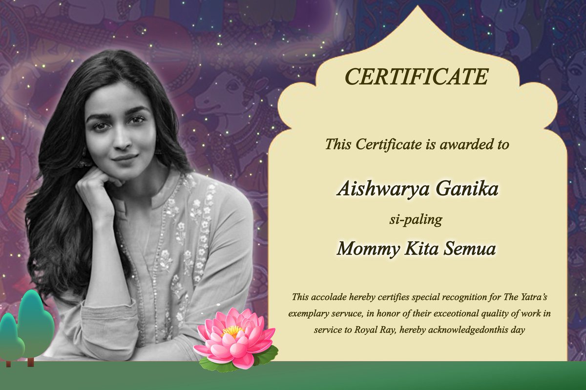 ͏ㅤ
"Tentu saja kepada Aishwarya Ghanika... Yaitu 𝗠𝗼𝗺𝗺𝘆 𝗸𝗶𝘁𝗮 𝘀𝗲𝗺𝘂𝗮" ia bertepuk tangan sembari melempar senyum kepada seluruh audience agar mengikutinya. 

< <a href="/nazharash/">AZHA.</a> >
ㅤ͏