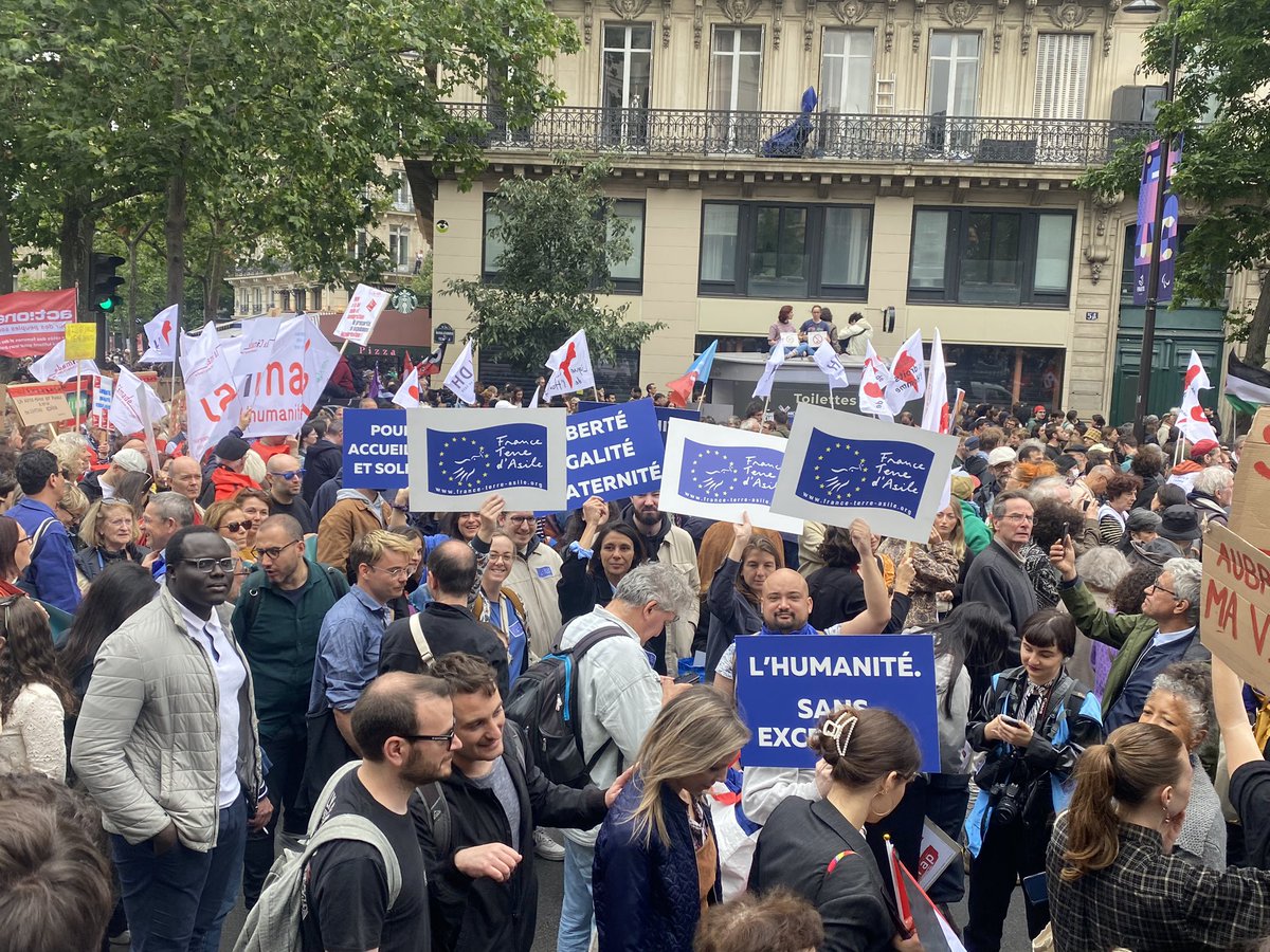 France terre d’asile mobilisée contre l’extrême-droite et pour défendre un modèle de société généreux, inclusif, solidaire ✊