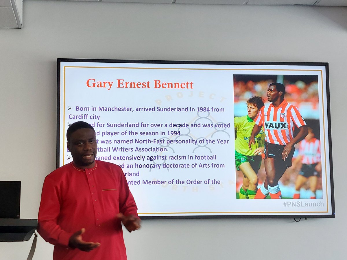 Dr Olubenga Samuel Oyenini talking about people NOW making a positive impact in the northeast. 

There are plenty of people now we can study. Not just historical figures. 

In sport, community leadership and medicine and so many other fields.