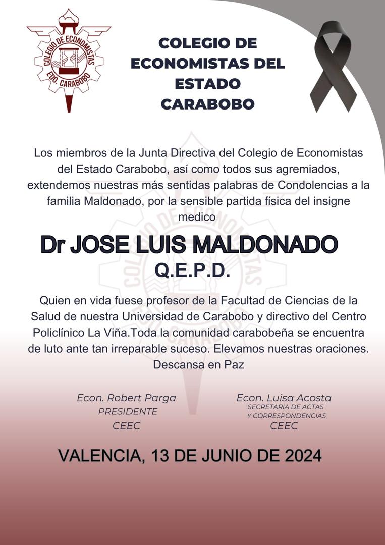 Pocas personas marcan la vida de un ser humano por siempre. El Dr. José Luis Maldonado es una de ellas, y en mi caso, siempre lo tendré presente en mis oraciones. Que Dios lo reciba en su Seno y brille para él la Luz Eterna. Descansa en Paz amigo profesor.