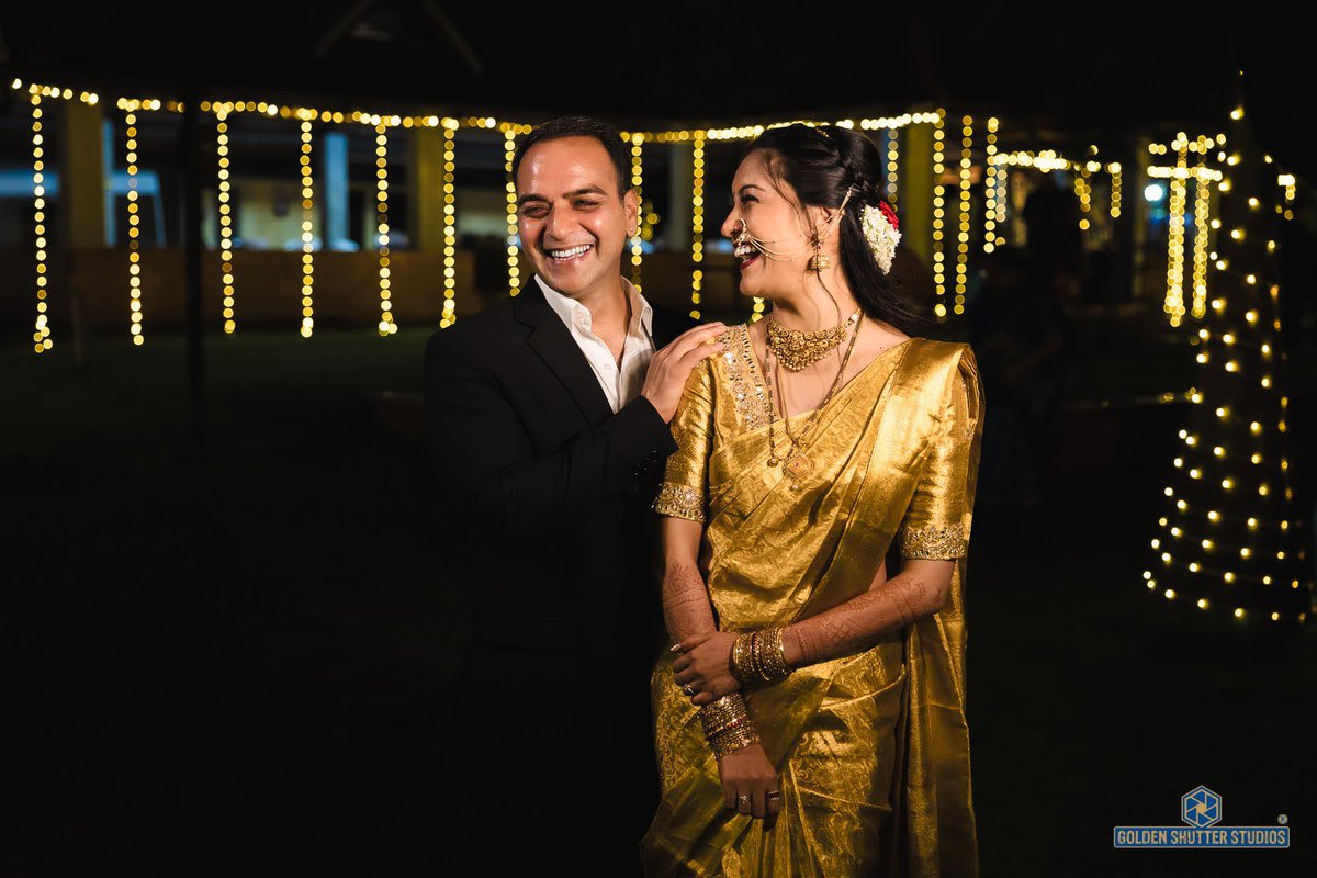 I married my friend &amp; proved the age old dialogue “pyar dosti hai”.
We smiled, laughed &amp; teared up as we sealed our 12 years of friendship with a promise of being each other’s best friend forever.
To pyar &amp; dosti🥂🧿❤️