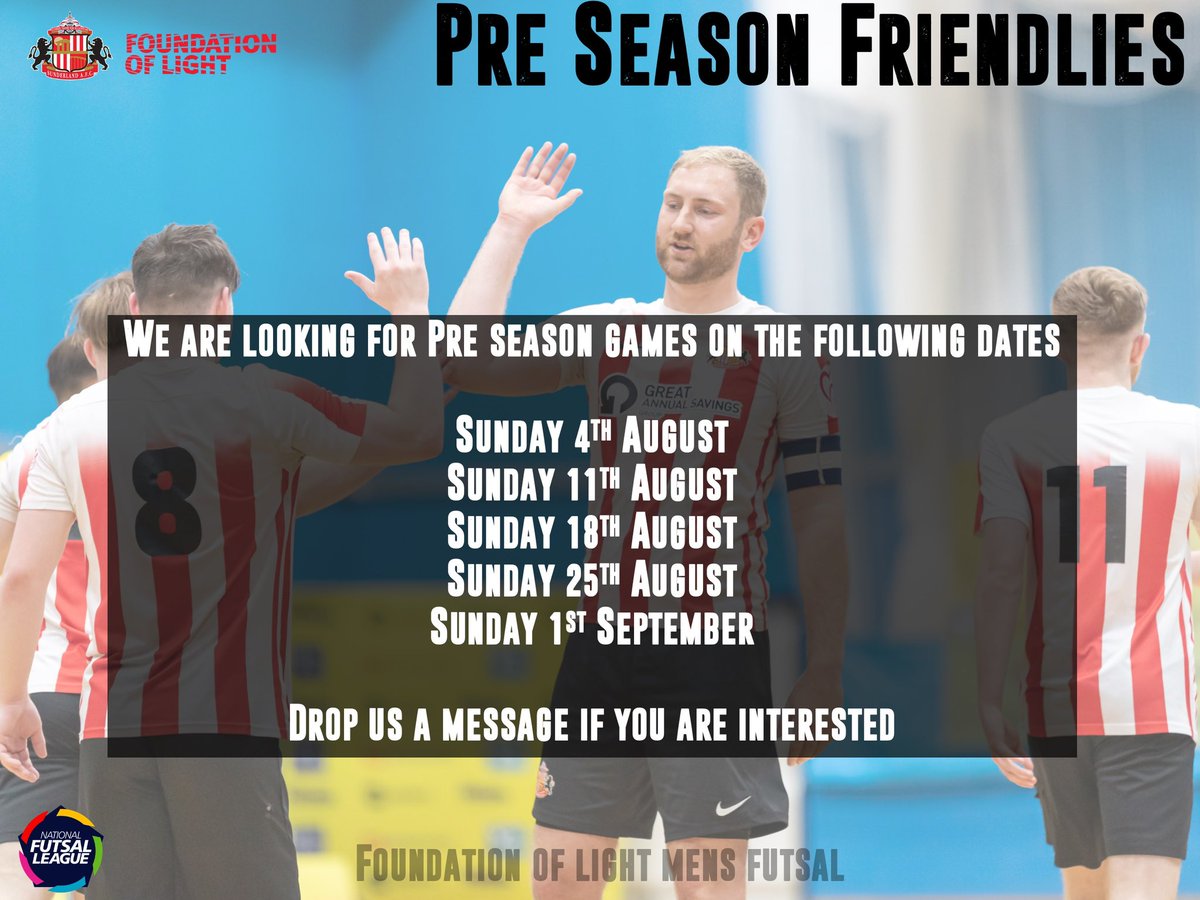 We are looking for some pre season friendlies. Drop us a message if interested⚽️