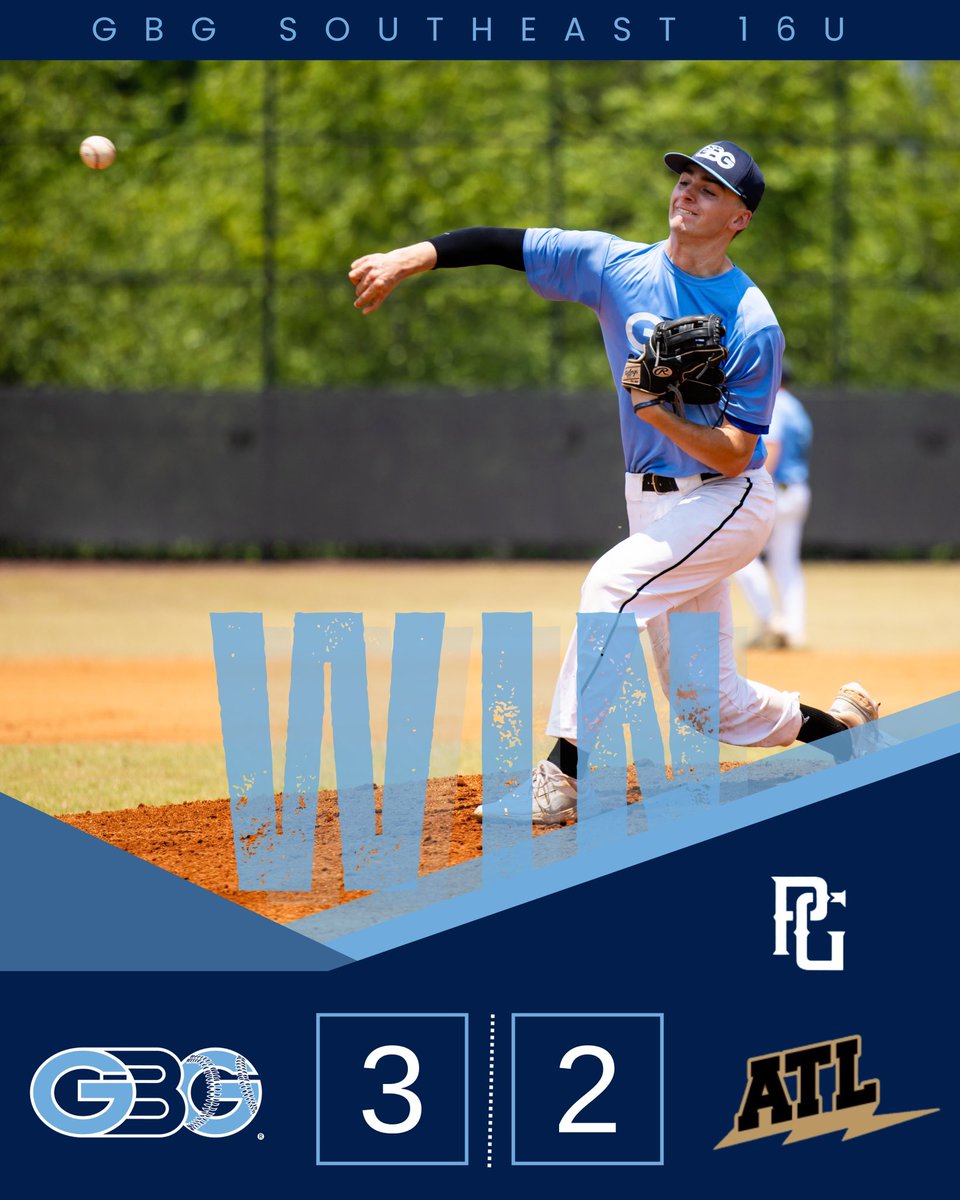 Beat a pretty a good good Atlanta Lightning team yesterday to go 2-0 in our first <a href="/PG_Tourney/">Perfect Game Tournaments</a>. Back in action today at 1:40 for our last pool play game! <a href="/GBGbaseballUSA/">GBG Baseball USA</a> <a href="/GbgSoutheast/">GBG Southeast</a>