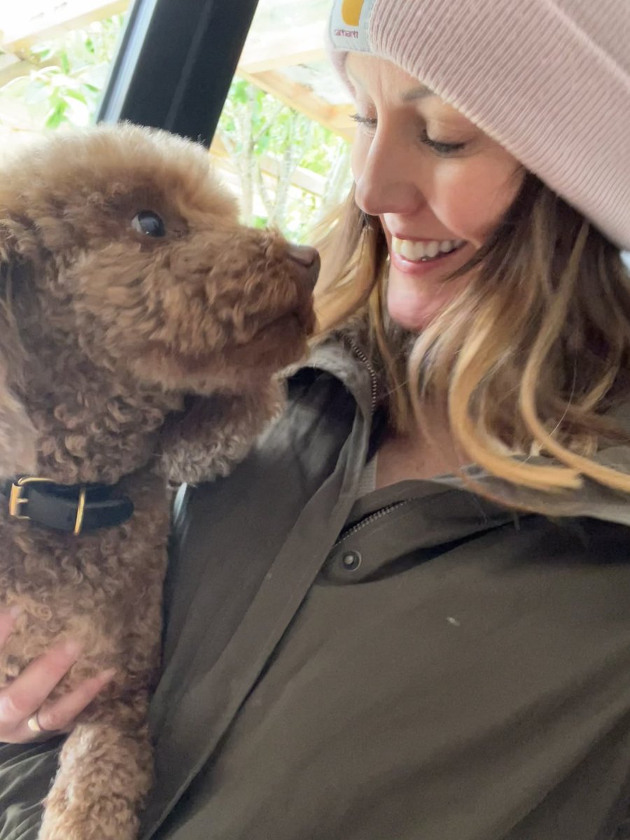 Mid-June. ☔️ 
Coat on 
Hat on 
Walkies - ON 🐾