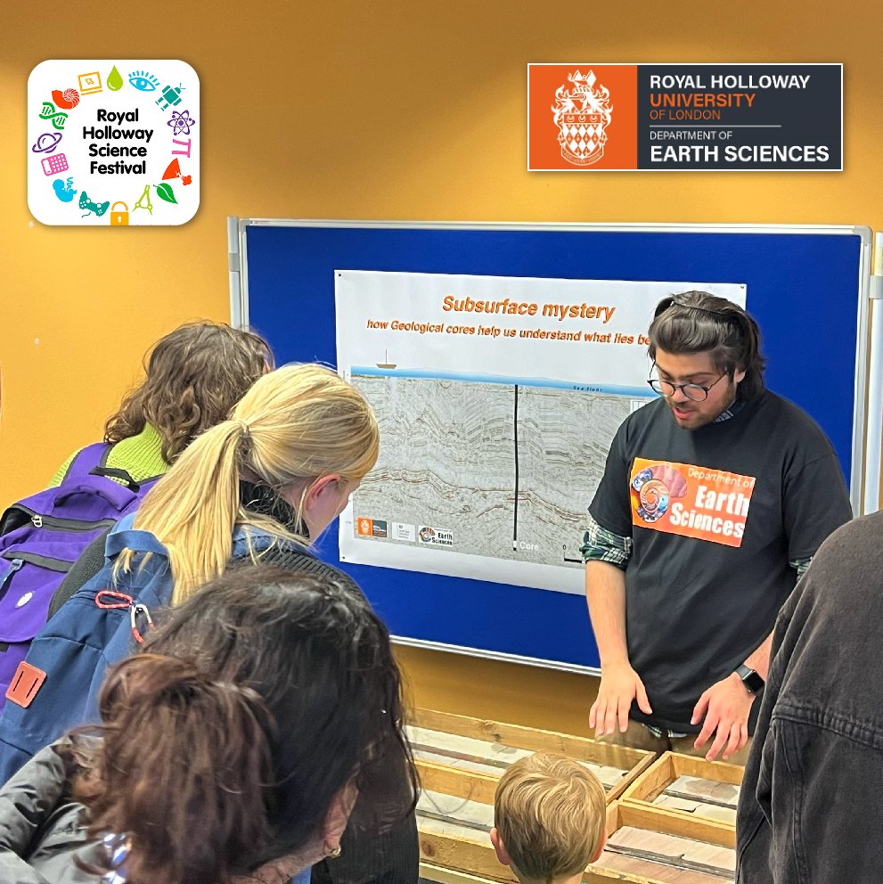 RHULEarthSci's tweet image. Discover sediments collected kilometres below our feet. Learning from the past helps us understand our planet now and in the future.
Happening now! Royal Holloway Science Festival 2024
royalholloway.ac.uk/science-festiv…