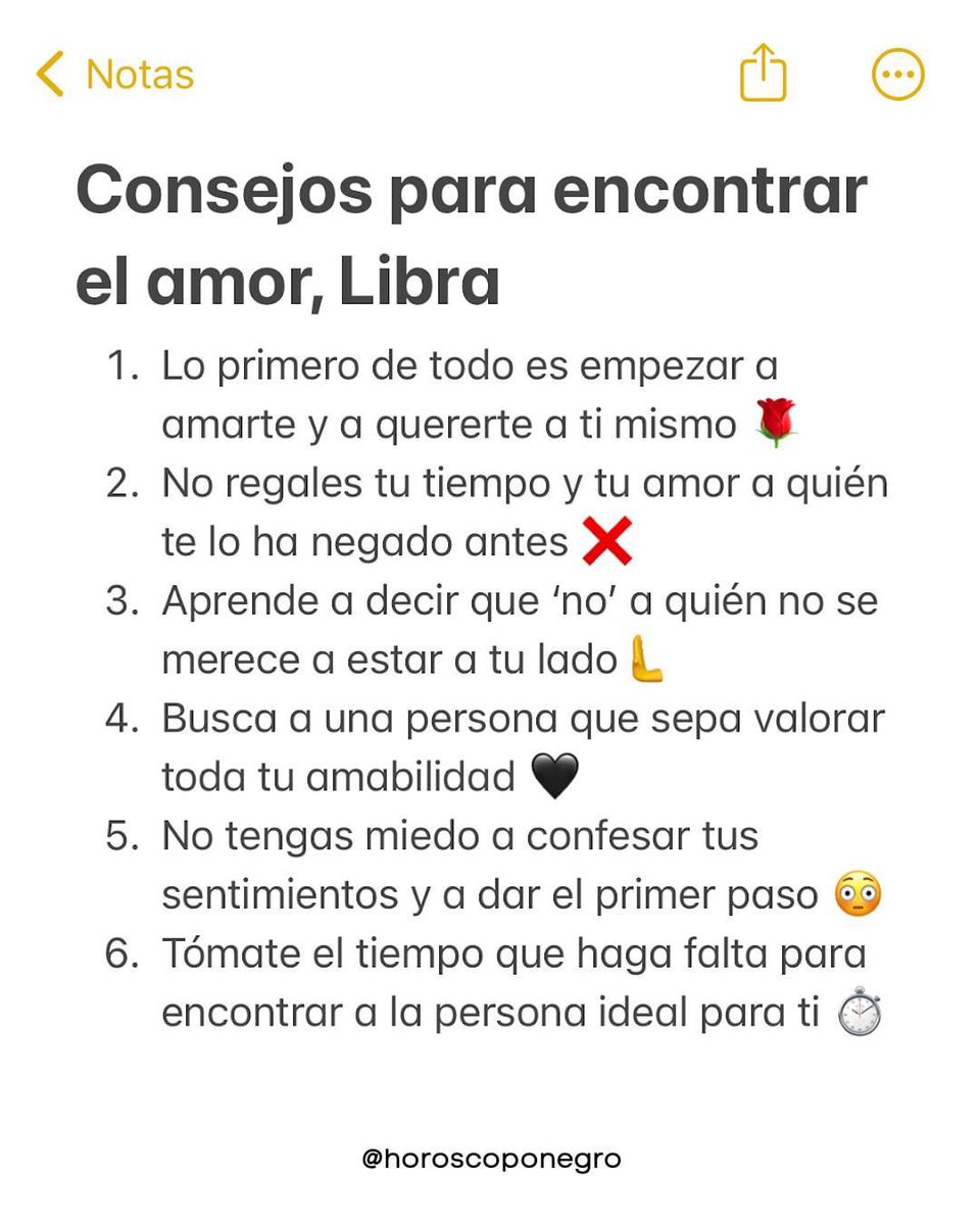 libra_hn's tweet photo. Consejos para encontrar el amor, Libra ✨🖤✨ https://t.co/kMDFynigMu