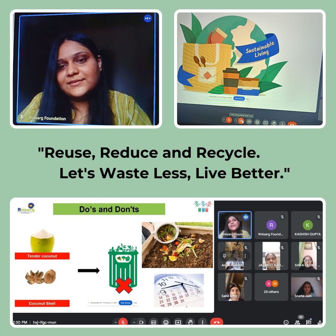 nsskjsac's tweet photo. ‘One step for a better environment today is one step towards a better future.’ 🌏

Our N.S.S. Unit of KJSAC, in collaboration with the RNisarg NGO, conducted an online Session on ‘Waste Management and Sustainable Living.’ 🚮

#sustainablegoals #recycleresponsibly 
#wastemanagemen https://t.co/hpWM0OlNg3