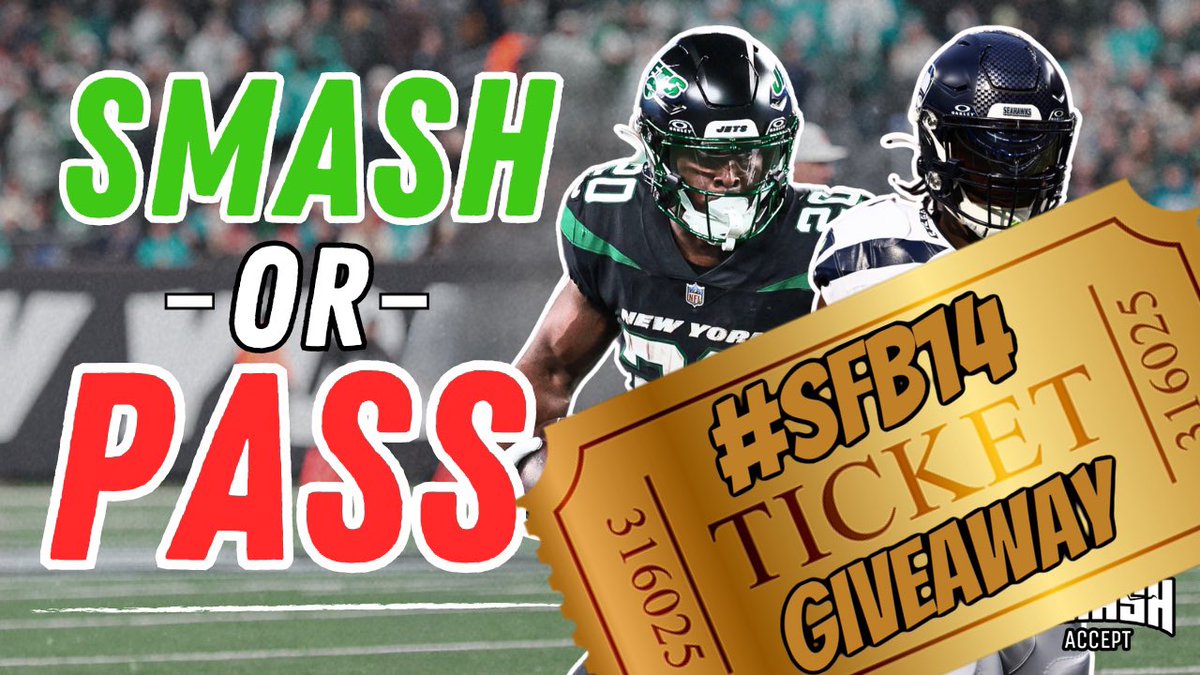 DynastyDadFF's tweet image. #SFB14 GOLDEN TICKET GIVEAWAY

Easy to Enter 

1) Subscribe to #SmashAccept YouTube
2) Leave Comment on the Video Link ⬇️ 
3) Drop Screenshot
4) RT this Tweet 

⭐️ Bonus Entries for Donating to #FantasyCares

Winner Selected Monday’s Livestream

📺 youtu.be/oqnD47tzLpY?si…
