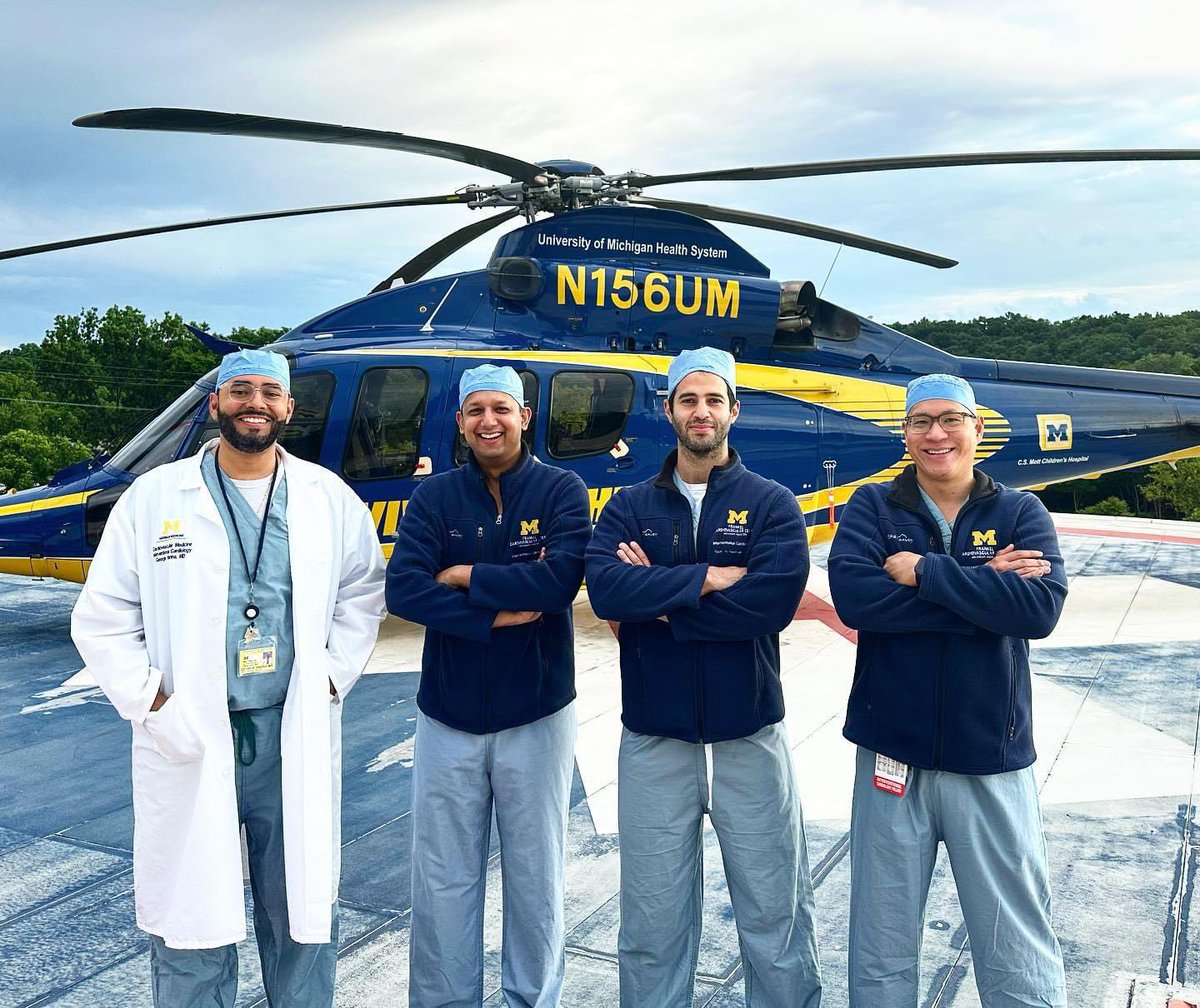 Rayan Jo Rachwan (@rjrachwan) on Twitter photo Above it all with the A2-team 🚁🫀
#interventionalcardiology #umich #goblue〽️ <a href="/UMichCardiology/">Michigan Cardiology</a> Above it all with the A2-team 🚁🫀
#interventionalcardiology #umich #goblue〽️ <a href="/UMichCardiology/">Michigan Cardiology</a>