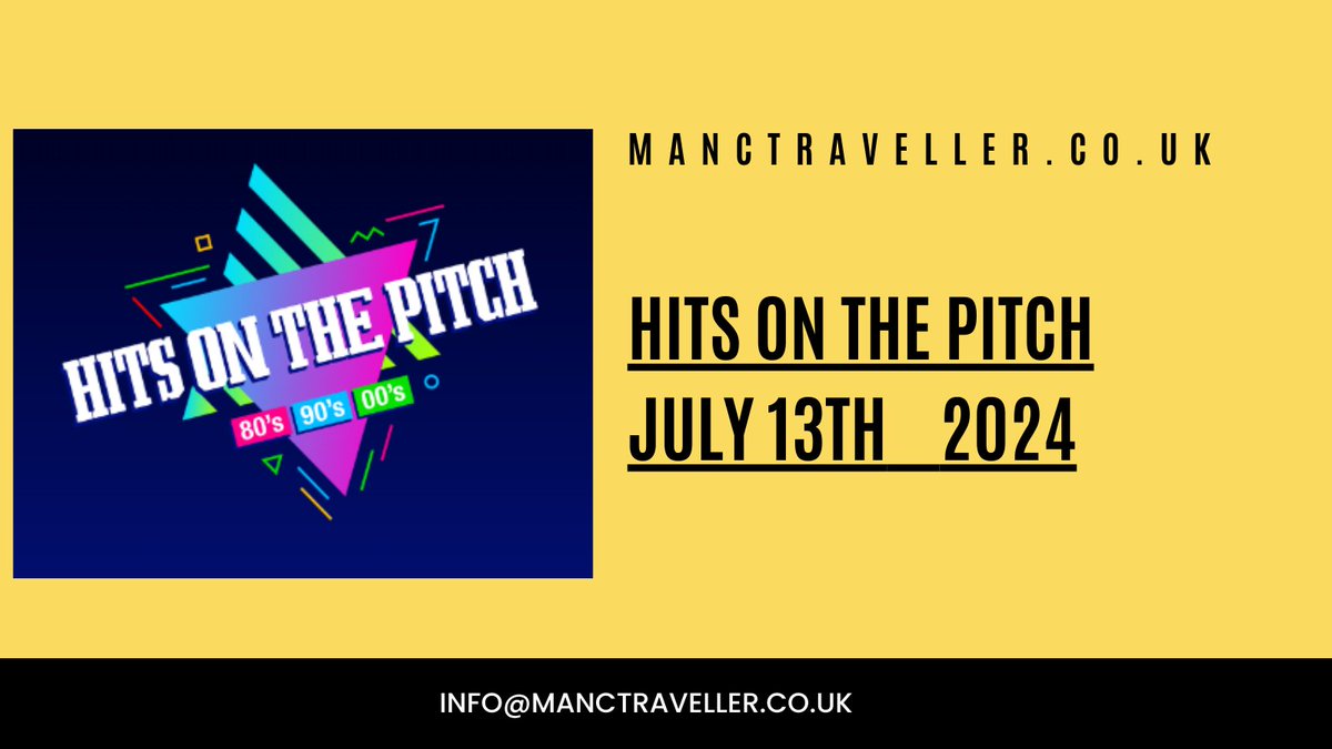 Join us for Manchester's Hits On The Pitch, where music and sports collide for an epic celebration! Enjoy live performances from top artists, exhilarating sports activities, and a fantastic festival atmosphere.
manctraveller.co.uk/festivals/