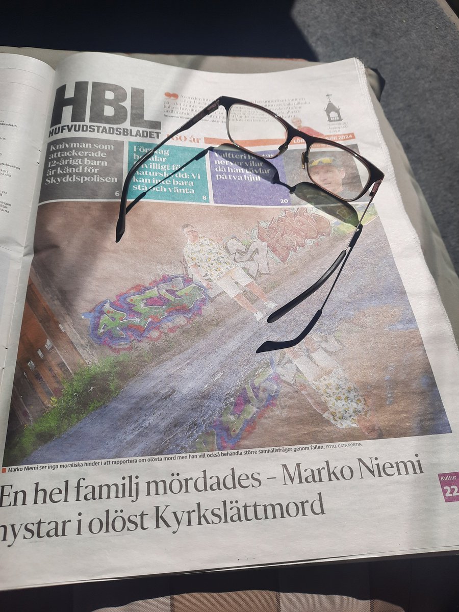 Niemister's tweet photo. Köp nu dagens Höbläri! #trippeldråpetiKyrkslätt #truecrime #poddare @hbl https://t.co/kzuAbspHWC