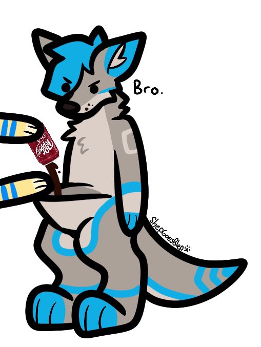 ShepGoesBlep's tweet photo. Reminder to use your roo friends to store your leftover drinks for later https://t.co/kM0OEMu2Sv