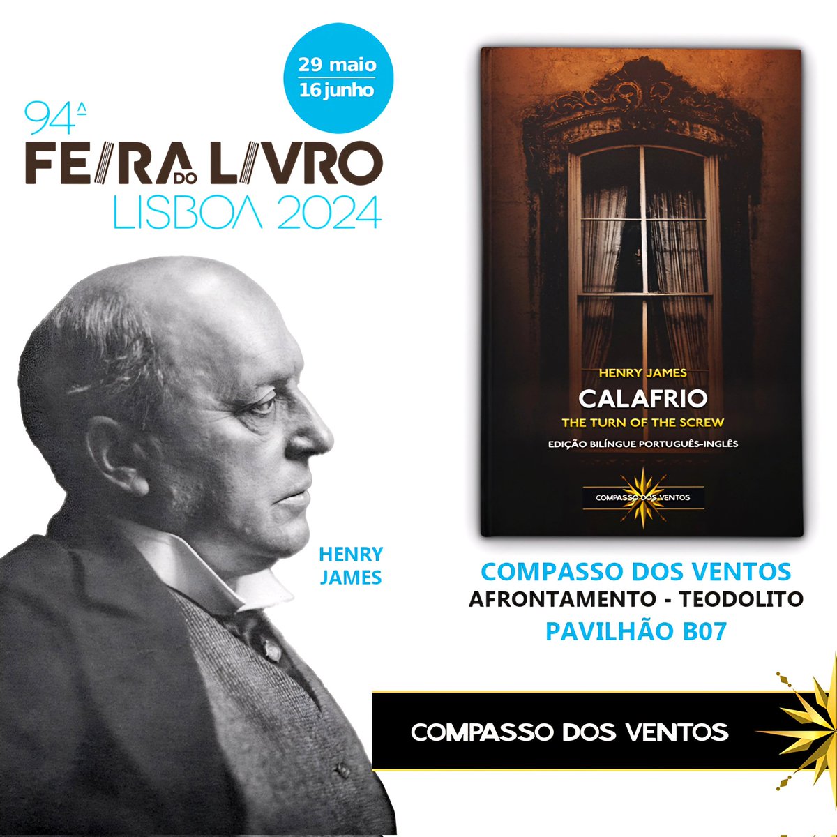 compassoventos's tweet photo. 📚 Encontra a obra-prima do teu autor de eleição em nossas exclusivas edições bilíngues, com texto integral e capa cartonada na @FLivroLisboa no pavilhão B07. ✨️

@FLivroLisboa
@compassoventos https://t.co/WoRWxAo7Ju