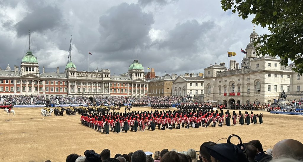 A pleasure and a privilege to be at #TroopingTheColour this morning.