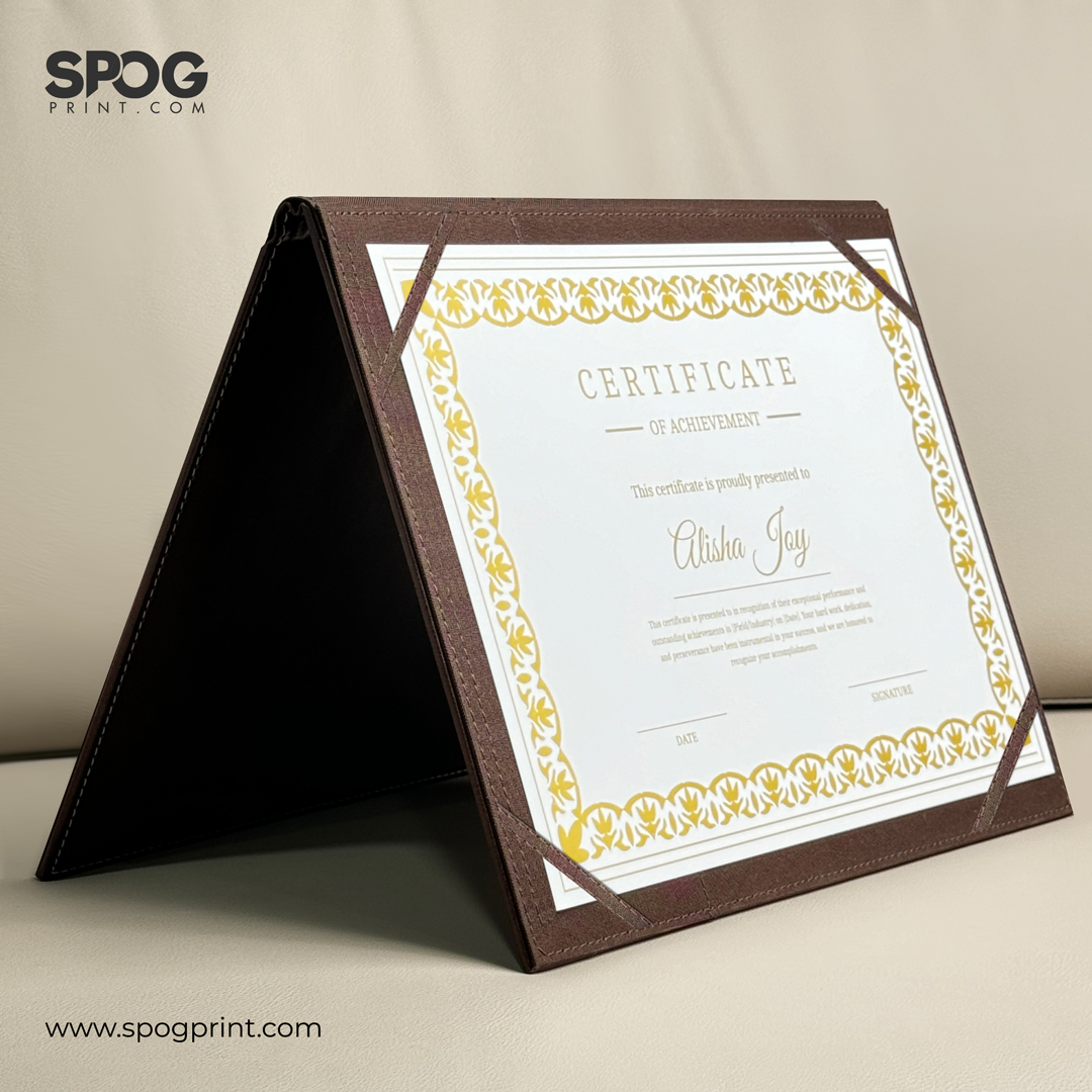 spogprint's tweet image. Catch your identity debossed on premium Polyurethane(PU) Leather Folders and give them a touch of grandeur to carry your certificates and documents.
#spogprint #Printing #printingservices #printmedia #advertising #schoolcertificate #premiumcertificate #folders #leatherfolders