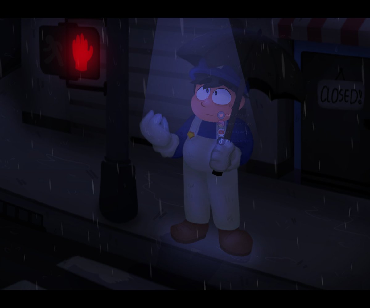 MapleeHarmony's tweet photo. It's raining. At least I bring my umbrella. #SMG4 #SMG3 #smg4fanart https://t.co/w77AAvDTwD