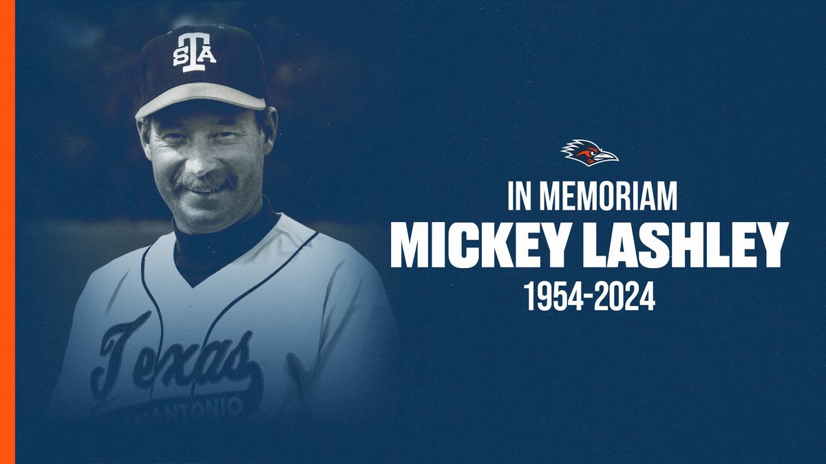 UTSAAthletics's tweet image. UTSA Athletics is mourning the loss of former head baseball coach Mickey Lashley, who passed away on June 13 at the age of 70.

📰 bit.ly/4clhoYz

#BirdsUp 🤙