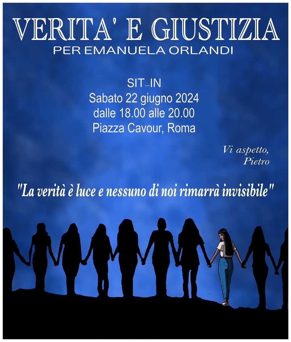 #EmanuelaOrlandi #Scomparsa #Verita #Giustizia #sitin ⁦<a href="/pietroorlandi/">Pietro Orlandi</a>⁩ ⁦<a href="/LS_LauraSgro/">Laura Sgrò</a>⁩