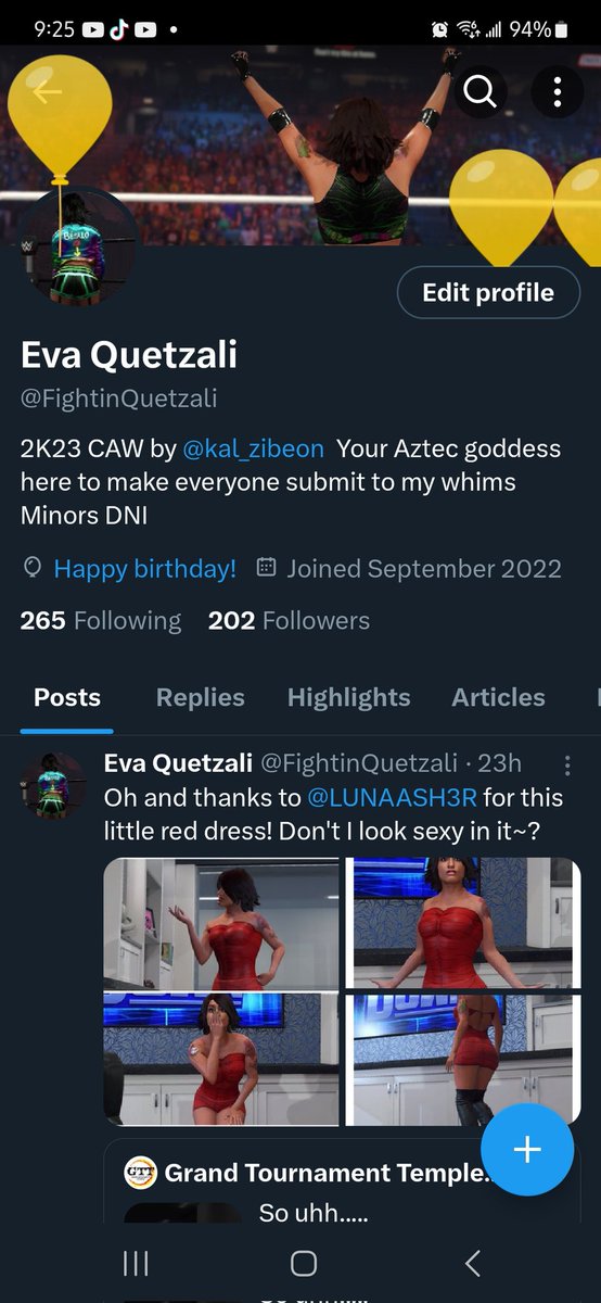 // It’s Eva’s birthday y'all