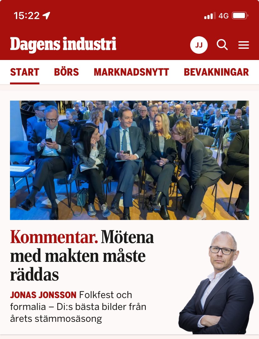 Har satt papper i maskin för att dra en lans för den fysiska bolagssämmans förträfflighet.
<a href="/dagensindustri/">Dagens industri</a>:s fotografer har under våren på plats dokumenterat de för svenskt näringsliv så viktiga mötena mellan ägarna. Kolla in bilderna här.

di.se/nyheter/stamma…