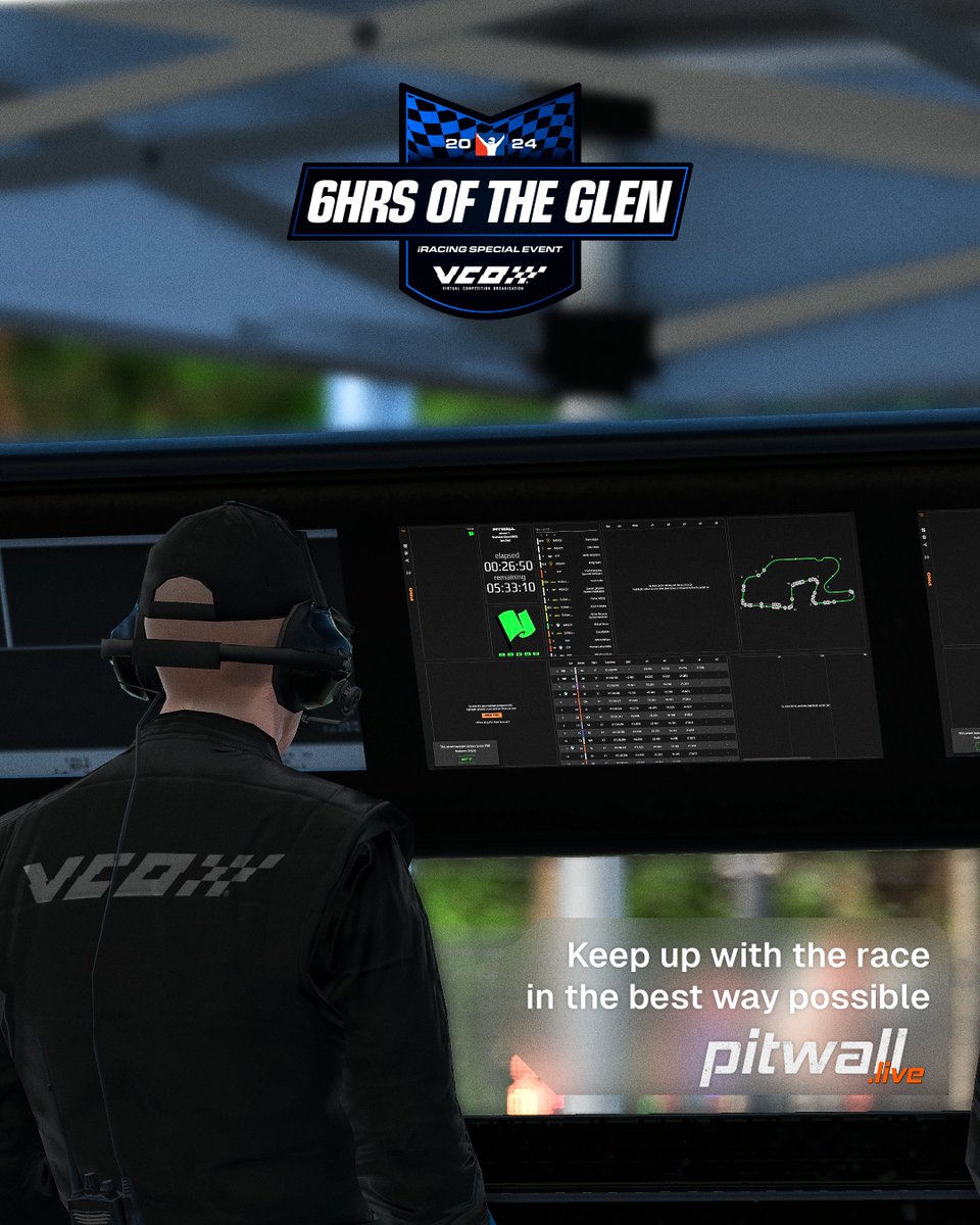 From now on, <a href="/PitwallLive/">pitwall.live</a> will provide the live-timing for the #vcoesports Grand Slams on <a href="/iRacing/">iRacing</a>!

Check it out: v-c-o.info/LiveTiming

#vcoesports #vcograndslam #iRacing