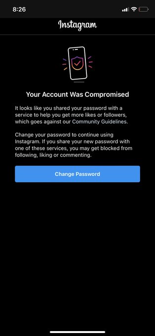 Monte The PUMPINGSHARK 🤠🦈 - @instagram , @Meta nuked my account for sharing Nick Fuentes video. I didn’t share my password. When I try to change the password it just says wrong password and when I press forgot password it refreshes to this same page. They’re tightening up on control. https://t.co/HEsZikOwRu
