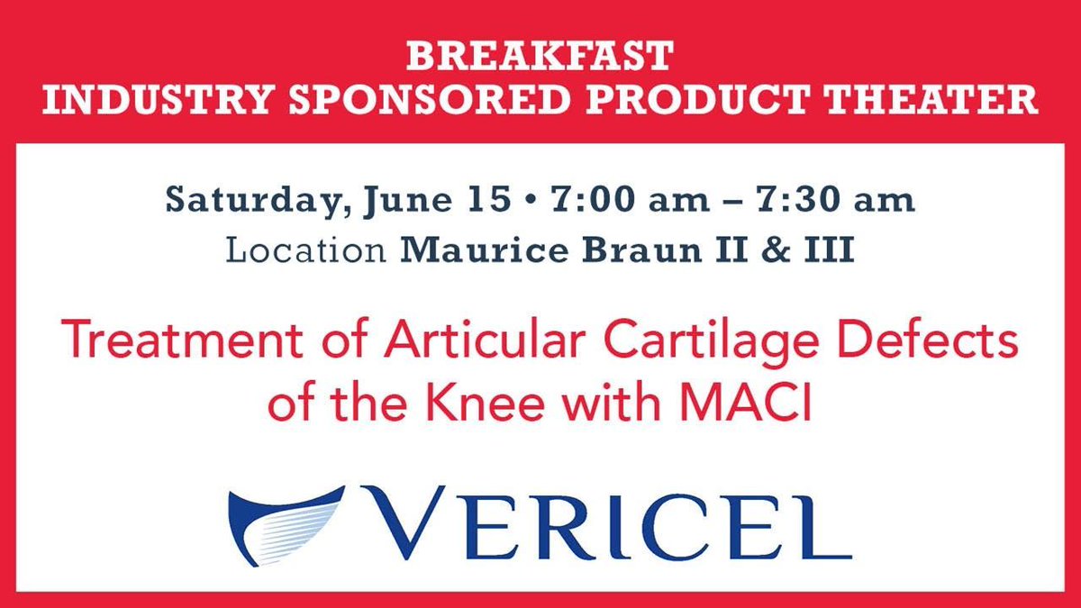 Big XII Team Physicians Conference (@big12docs) on Twitter photo Good morning! Breakfast sponsored by <a href="/VericelCorp/">Vericel® Corporation</a> will be starting in 30 minutes in Maurice Braun II & III.
#Big12Docs24 #Big12Docs #Big12TeamPhysicians Good morning! Breakfast sponsored by <a href="/VericelCorp/">Vericel® Corporation</a> will be starting in 30 minutes in Maurice Braun II & III.
#Big12Docs24 #Big12Docs #Big12TeamPhysicians