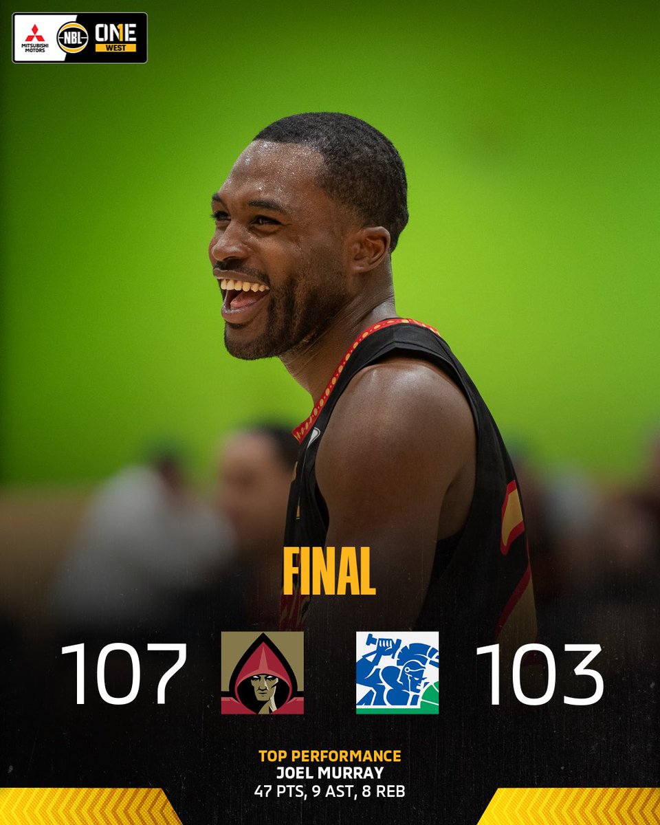 NBL1's tweet image. Joel Murray is making a serious MVP case 🏆 

47 points, 9 assists and 8 rebounds in Mandurah&apos;s win over Warwick 🔥

Watch NBL1 West via NBL1.com.au or the NBL1 App 💻&amp;amp;📲