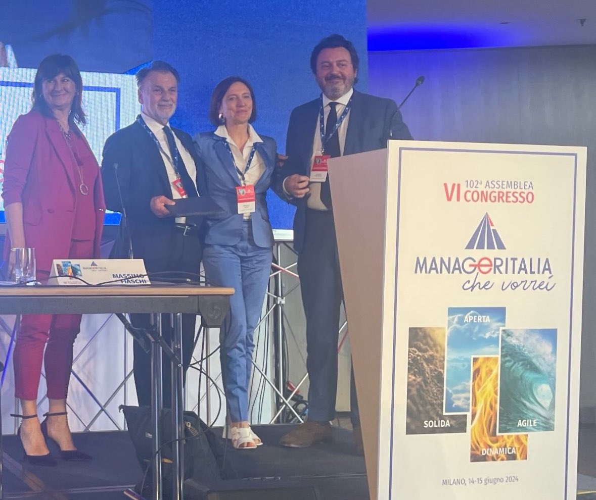 Ringrazio tutti gli associati e i delegati che hanno preso parte alla centoduesima Assemblea Nazionale di <a href="/manageritalia/">Manageritalia</a>, una comunità di cui mi sento orgogliosamente parte integrante e che mi ha rieletto alla vicepresidenza per il nuovo mandato federale.