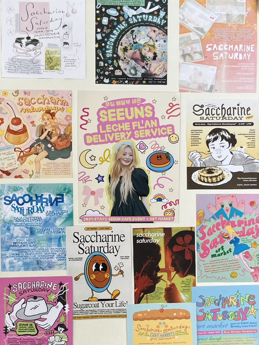 anyanynalang's tweet photo. saccharine saturday!! 

so grateful for this opportunity 🥹 thank u so much for letting me table at my first event, @girlz_dnd !! happy birthday seeun 🫶🩷 https://t.co/RVo2sd9EYY