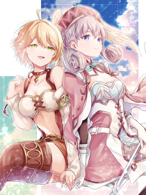 フィオルン&メリア。大遅刻ですがゼノブレイド14周年おめでとうございました!#XenobladeChronicles#Xenoblade_fes24 