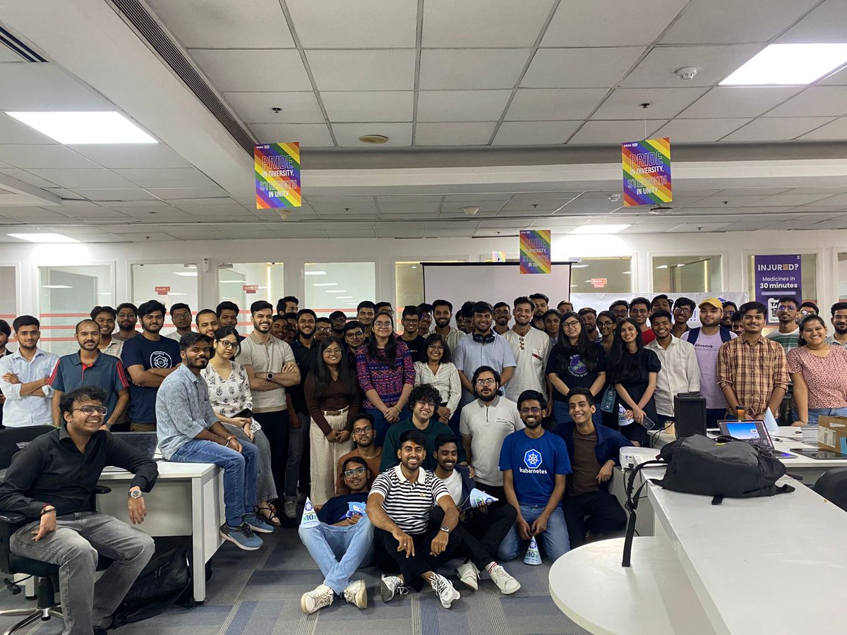 cncgnd's tweet photo. Wrapping up our KuberTENes Birthday Bash Event! 🎂
Cake? Devoured.🕺
Delighted to see, all level up their knowledge in the talks and made epic connections.
Thanks for making it lit!
मिलते है जल्दी! 🎊✌️ https://t.co/b6wCP4mH5n
