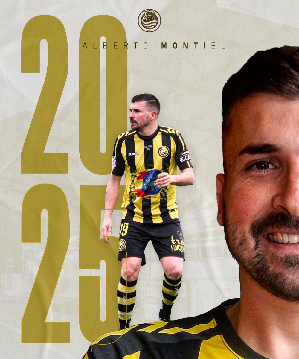 CDCayon's tweet photo. 📋 𝗥𝗘𝗡𝗢𝗩𝗔𝗖𝗜𝗢𝗡 | 𝗔𝗹𝗯𝗲𝗿𝘁𝗼 𝗠𝗼𝗻𝘁𝗶𝗲𝗹 (@albertomontiel7) renueva un año más en el Club Deportivo Cayón 

#CDCayón 🟡 https://t.co/JZoTWnY7PD