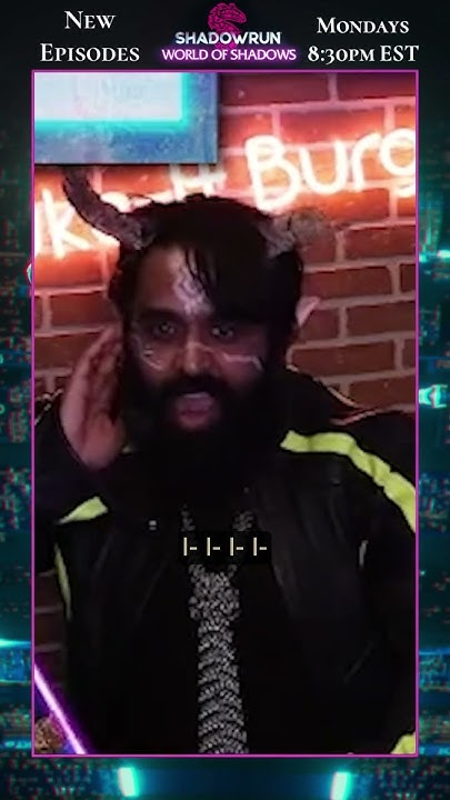 That IS a sweet katana! We just hope that your car gets out of the shop before the run, Jim Bob Bob Jim!

Catch more of Elisa, KP, Tommy, Devin, and Rem on Six Sides of Gaming with the World of Shadows!

youtube.com/shorts/24yhbG0…

#actualplay #shadowrun #cyberpunk #funny #roleplay