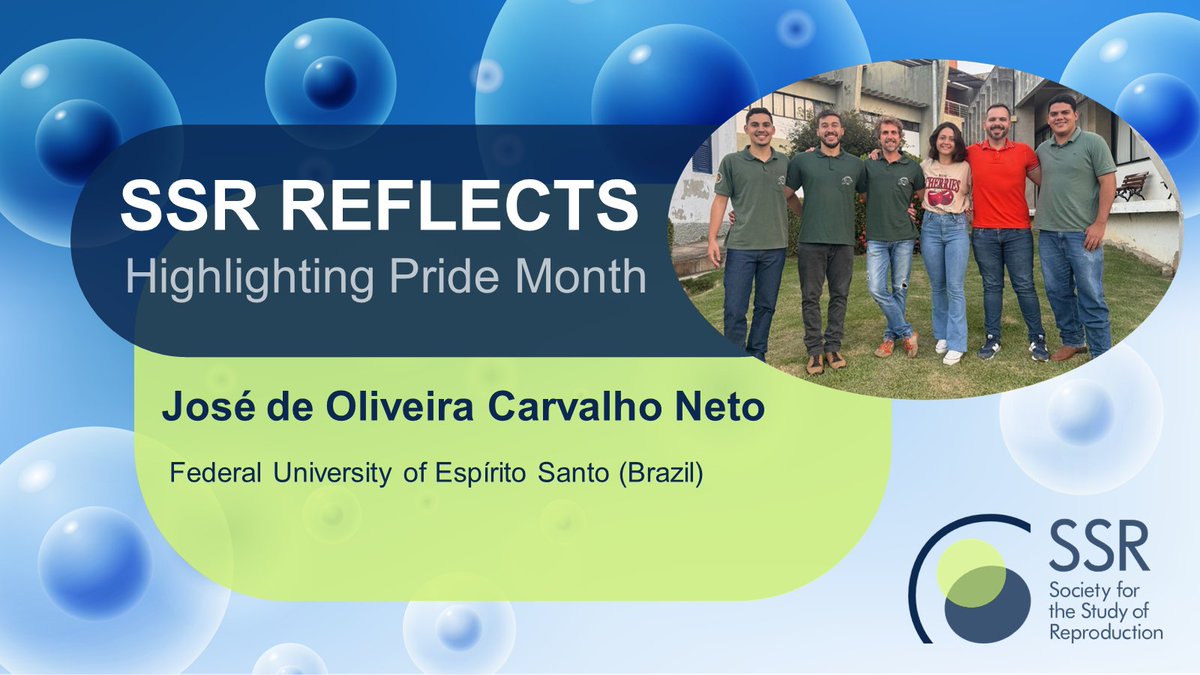 SSRepro's tweet image. 👏 In celebration of #PrideMonth, the SSR Diversity Committee sat down with José de Oliveira Carvalho Neto from the Federal University of Espírito Santo (Brazil). Dive into his career, scientific discoveries &amp;amp; advocacy for LGBTQ+ scientists: brnw.ch/21wKLrh #prideatwork