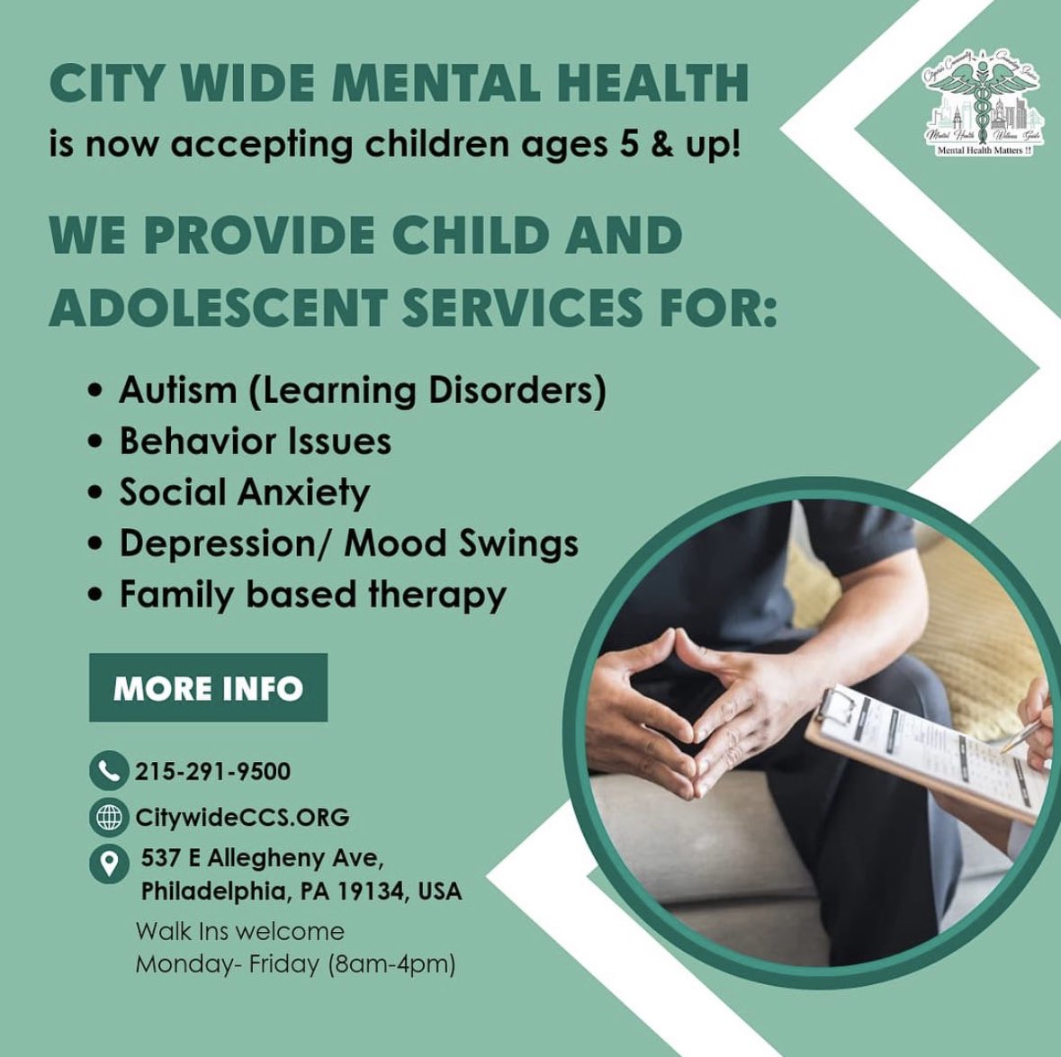 🌟🧒🧠 Exciting News! We are now accepting children and adolescents for mental health care. Our dedicated team is here to provide the support and guidance young minds need to thrive. Let's build a brighter future together! 💚

#MentalHealth #ChildMentalHealth #AdolescentCare