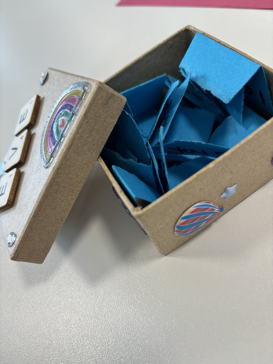 Eve (@eve_gmmh) on Twitter photo This afternoon on Medlock we decorated boxes and filled them with positive quotes & affirmations, the idea is that each day you take one out the box and read it aloud!
<a href="/UpneetRiar/">Upneet Riar</a> <a href="/Georgina_gmmh/">Georgina Clarke</a> <a href="/KiyaJade3/">Kiya Jade</a> <a href="/HelenCraigie7/">Helen</a> This afternoon on Medlock we decorated boxes and filled them with positive quotes & affirmations, the idea is that each day you take one out the box and read it aloud!
<a href="/UpneetRiar/">Upneet Riar</a> <a href="/Georgina_gmmh/">Georgina Clarke</a> <a href="/KiyaJade3/">Kiya Jade</a> <a href="/HelenCraigie7/">Helen</a>