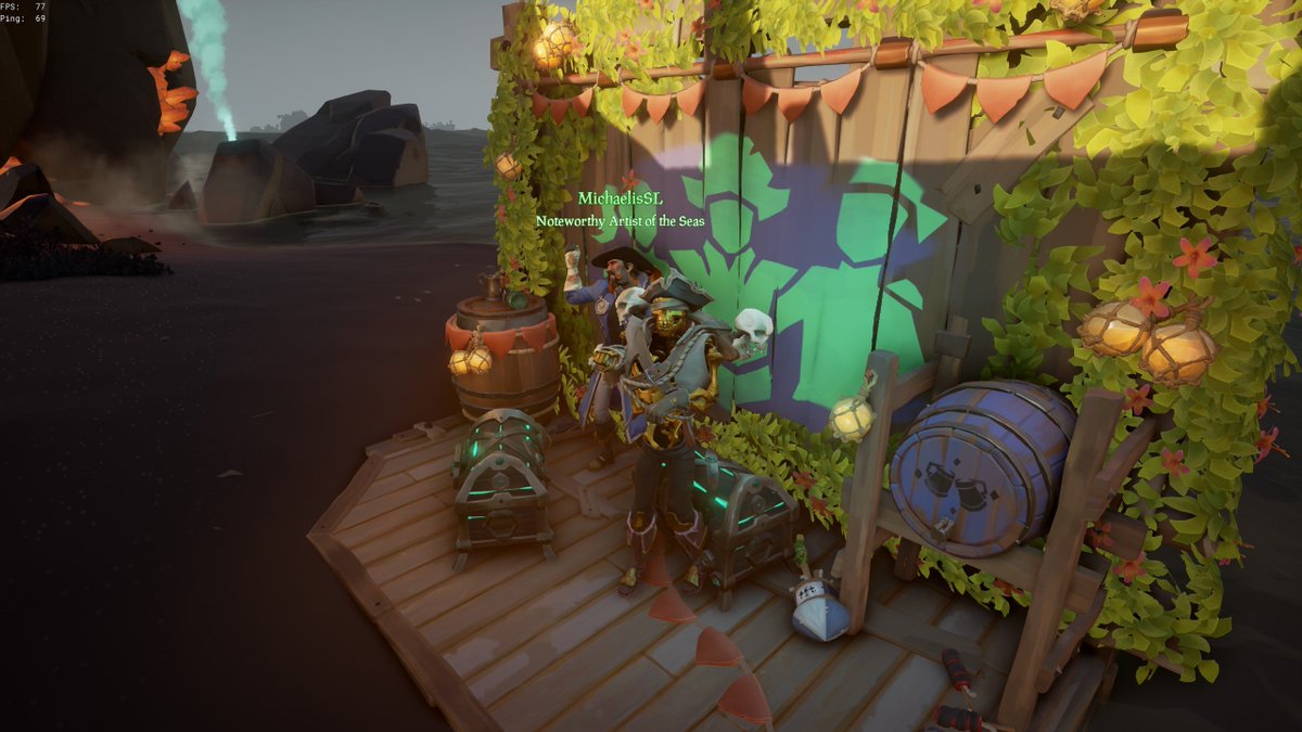 MichaelisSLT's tweet image. First succesful steal of the #seaofthieves community weekend! 

Quadruple stacked FotD steal, had to take a quick screenshot while fending off the enemy :p
