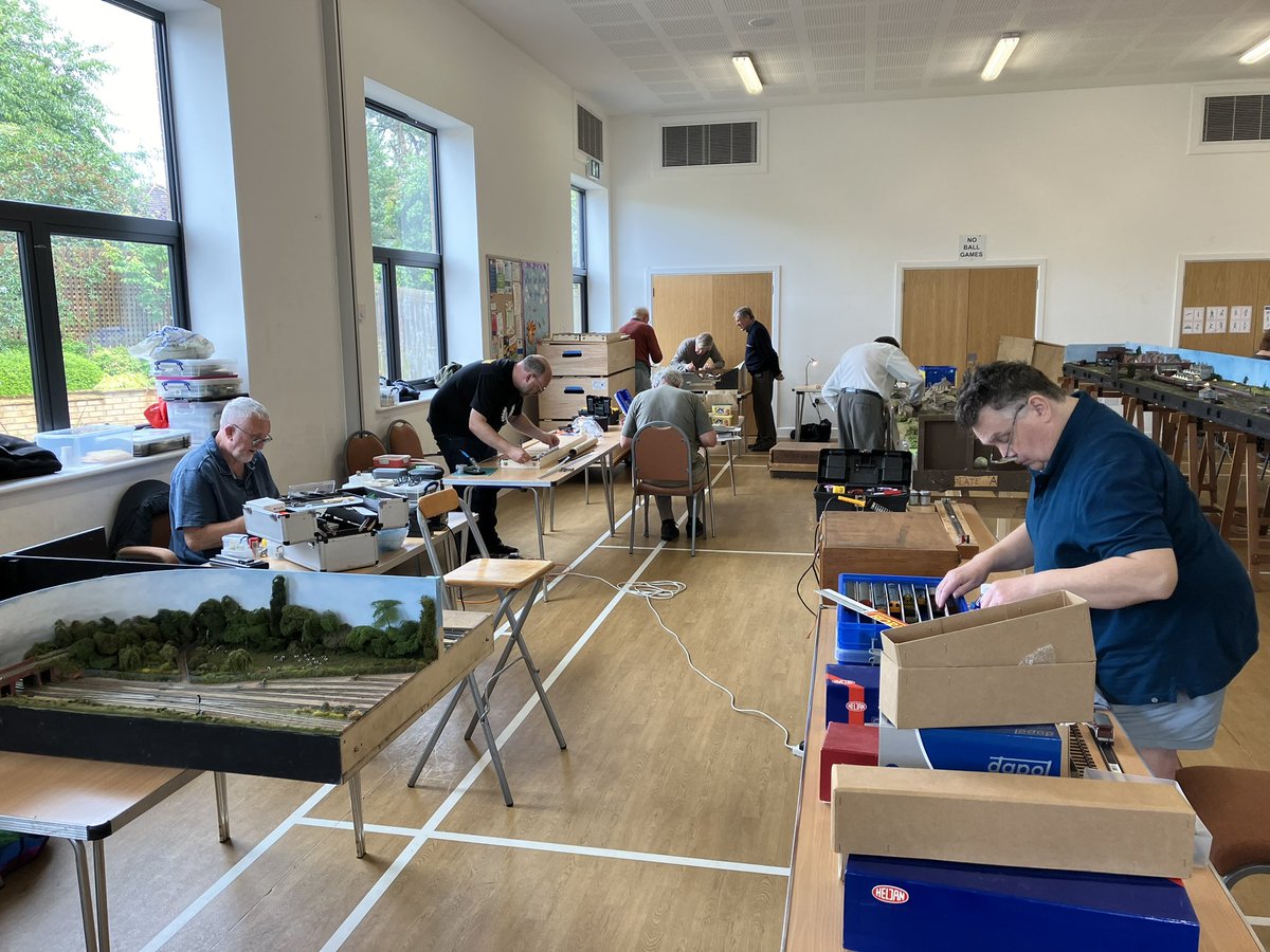 EEMRC's tweet image. All systems go. It’s our monthly working Saturday, and members are hard at work fettling the club layouts ready for our open day next week. Come along to Ruxley Church, Ewell, between 10.00 and 17.00 on June 22 to find out more.