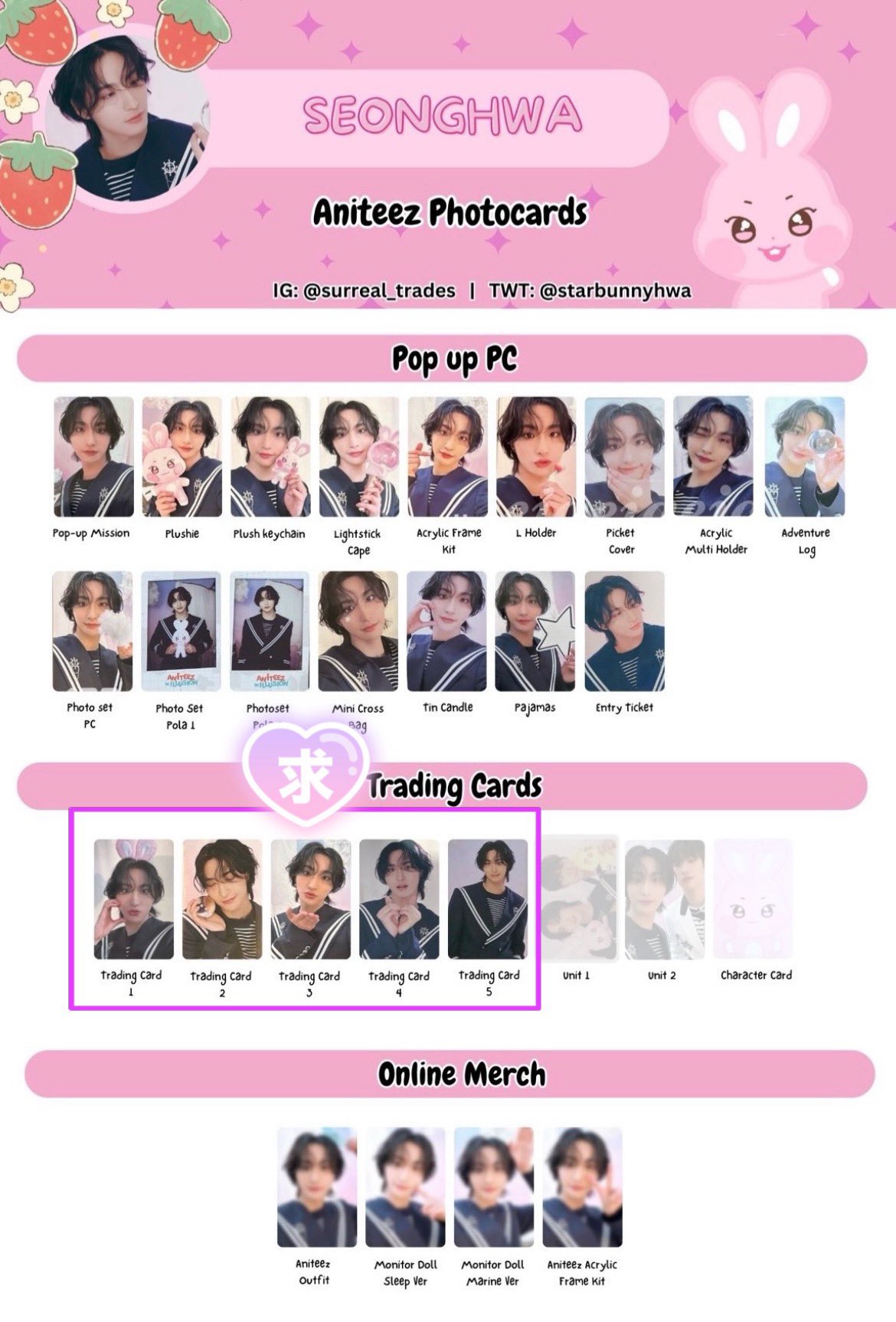 ATEEZ アチズ 直筆サイン入りポラロイド チェキ ホンジュン