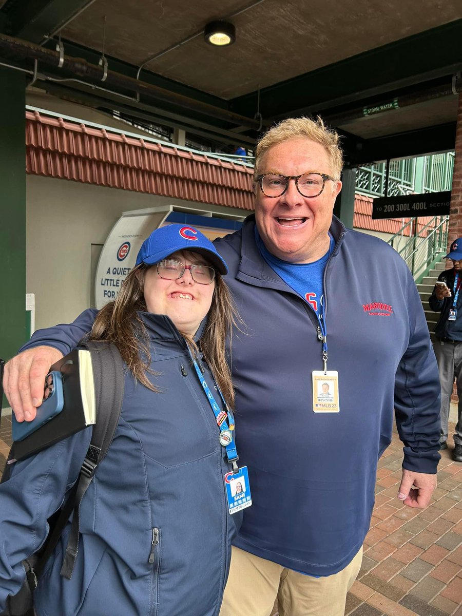 Deb Mirabelli, BSD100 (@mirabellideb) on Twitter photo 1 year ago today: Announcer Boog came to see Sami on his way to the booth. “Oh hey, Mr Boog. I have to go now and work” AND SHE WALKED AWAY FROM HIM. 🤣 She came back for a hug and a picture. #BiggestFan #ThatsMrBoogToYou <a href="/GoGala__Games/">Jon Sciambi</a> <a href="/Cubs/">Chicago Cubs</a> <a href="/Morton201/">Morton 201</a> <a href="/BerwynSouth100/">Berwyn South District 100</a> 1 year ago today: Announcer Boog came to see Sami on his way to the booth. “Oh hey, Mr Boog. I have to go now and work” AND SHE WALKED AWAY FROM HIM. 🤣 She came back for a hug and a picture. #BiggestFan #ThatsMrBoogToYou <a href="/GoGala__Games/">Jon Sciambi</a> <a href="/Cubs/">Chicago Cubs</a> <a href="/Morton201/">Morton 201</a> <a href="/BerwynSouth100/">Berwyn South District 100</a>