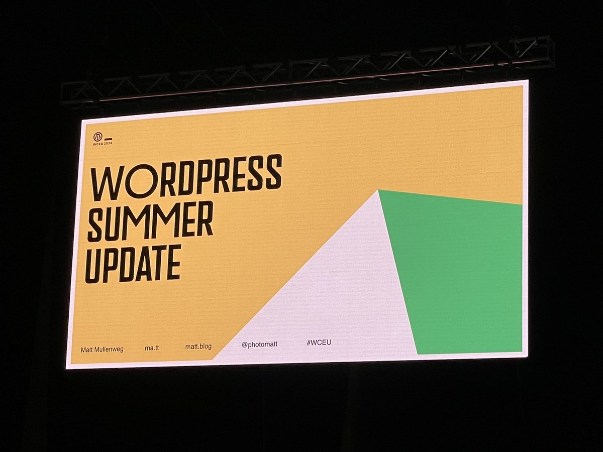 Last session of WordCamp Europe 2024 #WCEU