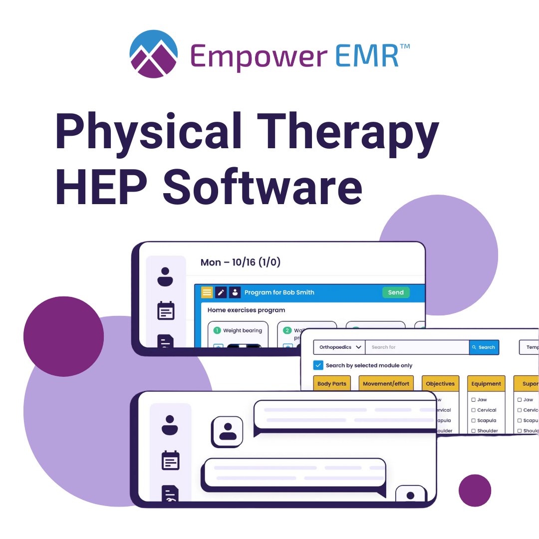 EmpowerEMR's tweet image. Struggling to create engaging, effective home exercise programs (HEPs)? Empower EMR is here to revolutionize your PT practice!
Empower your patients, empower your practice: empwremr.link/hjj
#EmpowerEMR #PhysicalTherapy #HomeExerciseProgram #PatientEngagement