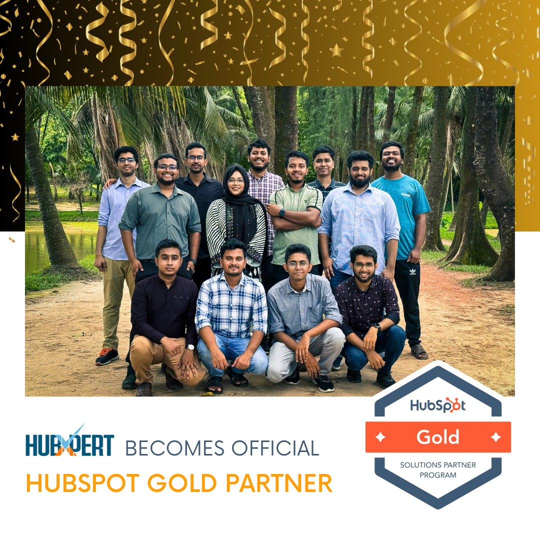 hubxpert_crm's tweet image. From 2023 to becoming an official &apos;Gold Partner&apos; of HubSpot today.

Thanks to our dedicated team for their passion and hard work.

Here&apos;s to more milestones ahead!

#HubSpotGold #Teamwork #Dedication