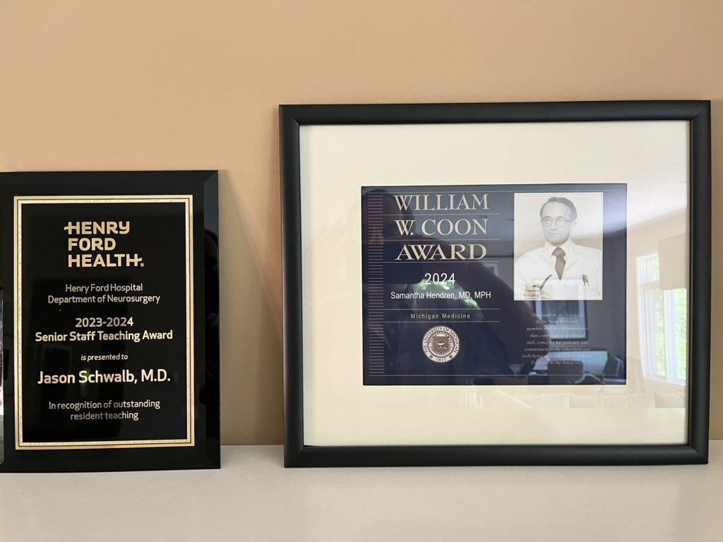 Very grateful to our residents for the most meaningful awards possible! <a href="/SamanthaHendre2/">Samantha Hendren</a> <a href="/HenryFordNeuro/">Henry Ford Neuroscience</a> <a href="/UMichSurgery/">Michigan Surgery</a> <a href="/Neurosurgery_IU/">IU Neurosurgery</a> <a href="/IUSurgery/">IU Surgery</a> <a href="/IUMedSchool/">IU School of Medicine</a>
