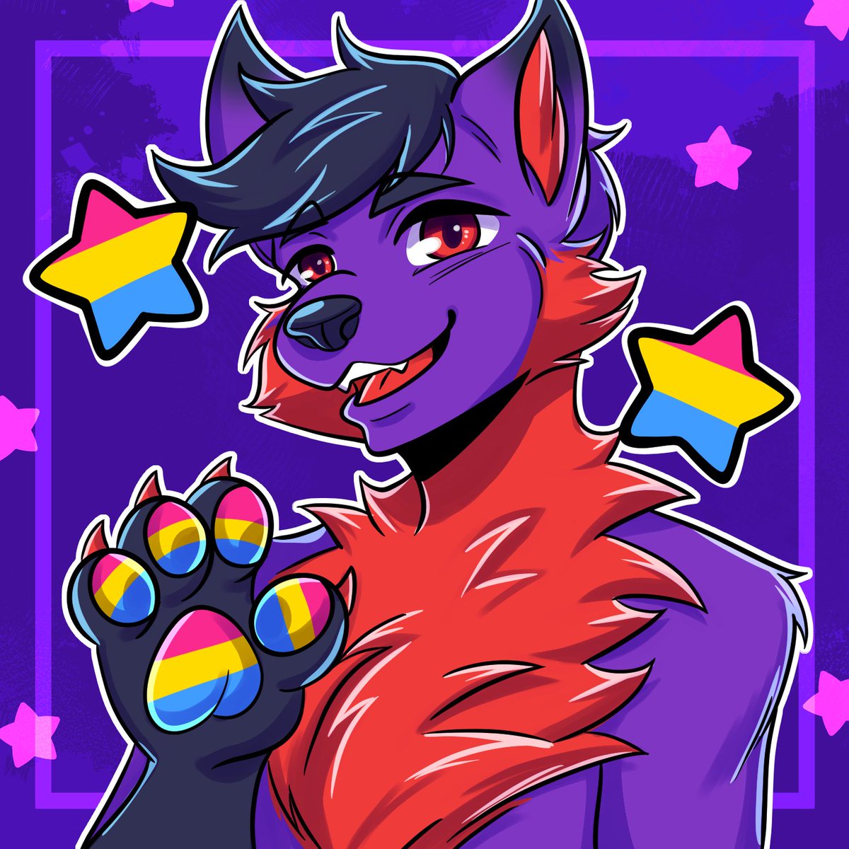wolfurfox's tweet photo. Thanks for commissioning this YCH Pride Month @MyFurryArt. https://t.co/hpcHpplL2l