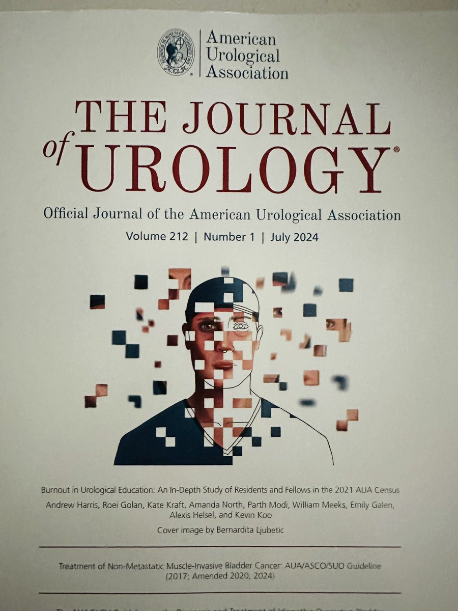 Candace Granberg, MD (@candacegranberg) on Twitter photo COVER OF <a href="/JUrology/">Journal of Urology</a> !! 💪💪
Important work using <a href="/AmerUrological/">Amer. Urol. Assn.</a> census data by <a href="/AndrewHarris_MD/">Andrew Harris</a>, sr. author <a href="/kvnkoo/">Kevin Koo</a> & team on #burnout in trainees, implications for patient care.
📣Need interventions to mitigate
📣Advocate, support
📣Our health workforce needs to be healthy! COVER OF <a href="/JUrology/">Journal of Urology</a> !! 💪💪
Important work using <a href="/AmerUrological/">Amer. Urol. Assn.</a> census data by <a href="/AndrewHarris_MD/">Andrew Harris</a>, sr. author <a href="/kvnkoo/">Kevin Koo</a> & team on #burnout in trainees, implications for patient care.
📣Need interventions to mitigate
📣Advocate, support
📣Our health workforce needs to be healthy!