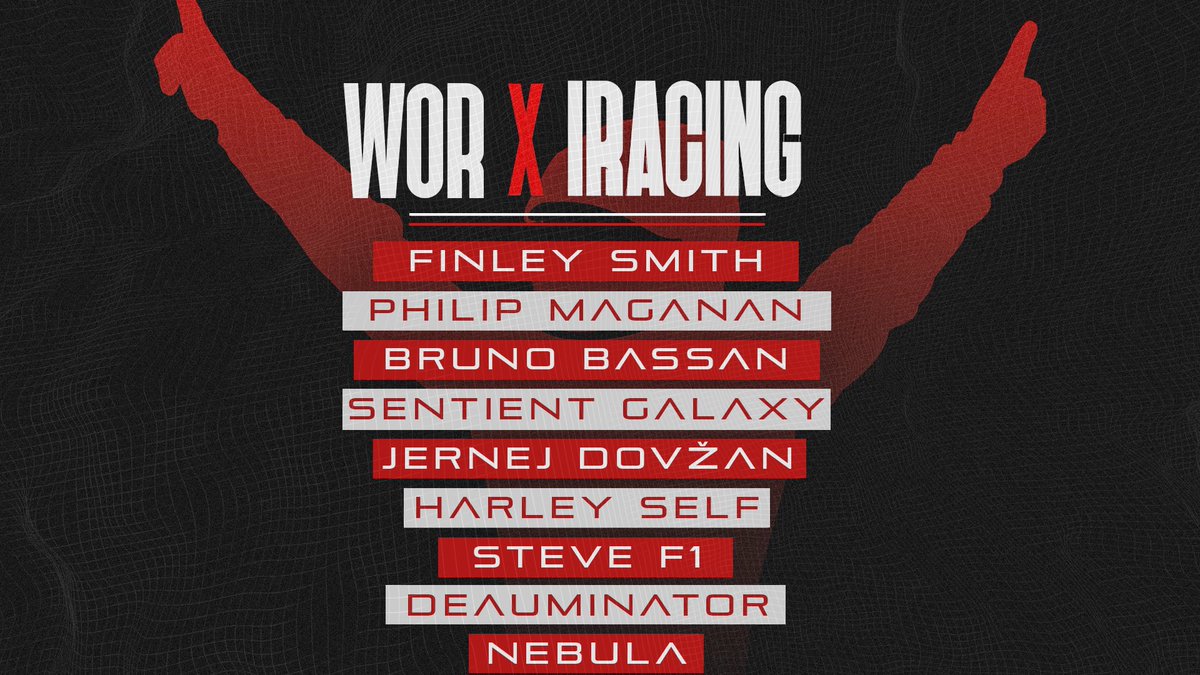 ANNOUNCEMENT!| IRacing is back 🤩

We are pleased to announce our roster below. 

#RaceTheWorld