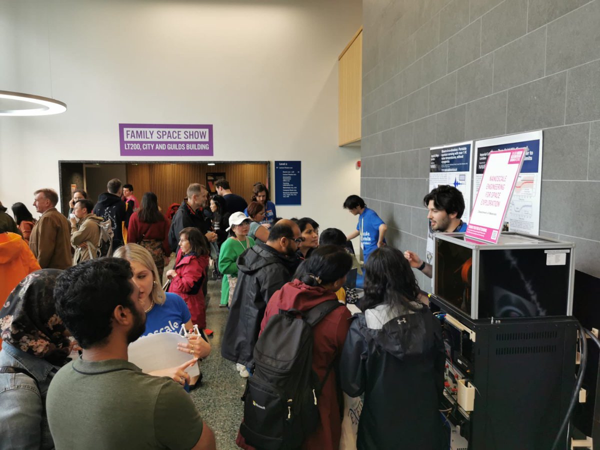 We had a great time talking about how atomic-scale control over materials can be used to create new technologies including room-temperature masers and antimicrobial surfaces at #ExRdFest. Looking forward to more conversations tomorrow! <a href="/NameProgramme/">NAME Programme Grant</a> <a href="/ImpMaterials/">Imperial Materials</a>